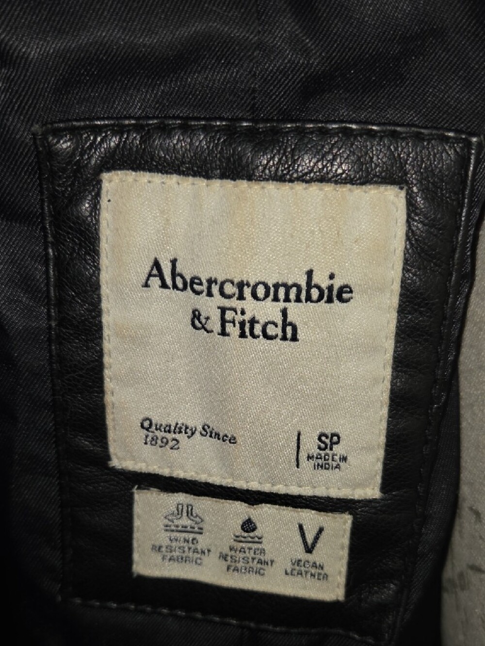 Abercrombie & Fitch Vegan Leather Trench Coat